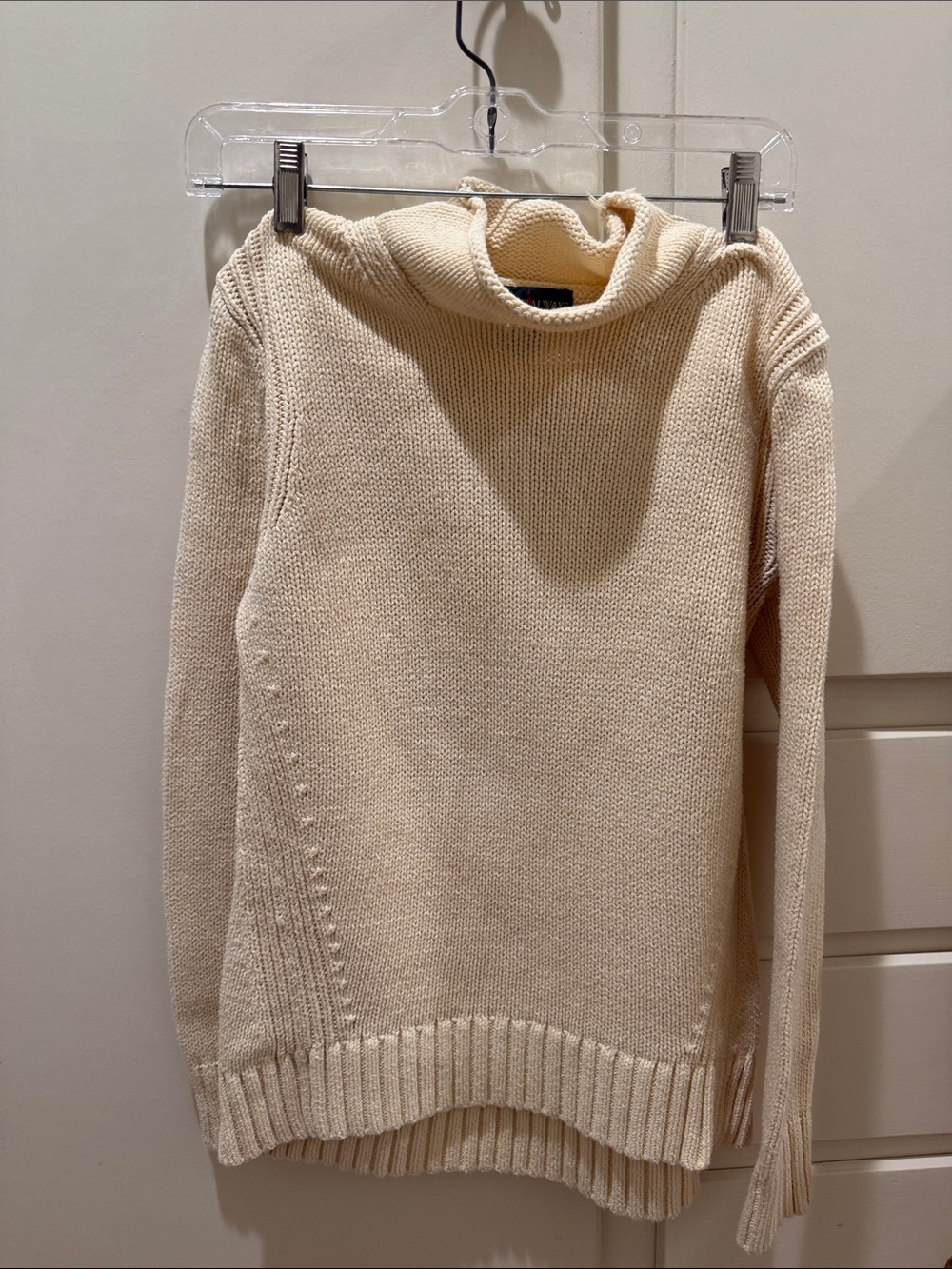 J. Crew Cream RollNeck Sweater